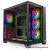 NJOY Számítógépház -  AURA (fekete, ablakos, ATX, 7x12cm, 2xUSB3.0, 1x USB-C)