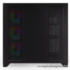 NJOY Számítógépház -  AURA (fekete, ablakos, ATX, 7x12cm, 2xUSB3.0, 1x USB-C)