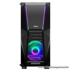 NJOY Számítógépház -  FORT (fekete, ablakos, ATX, 2x12cm, 1xUSB2.0, 2xUSB3.0)