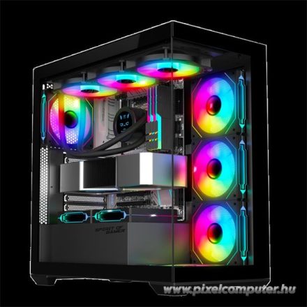 Spirit of Gamer Számítógépház - SPARK Black