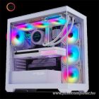Spirit of Gamer Számítógépház - SPARK Arctic (fehér, ablakos, 9x12cm ventilátor, alsó táp,  ATX, 2xUSB3.0, 1xUSB-C)