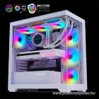 Spirit of Gamer Számítógépház - SPARK Arctic (fehér, ablakos, 9x12cm ventilátor, alsó táp,  ATX, 2xUSB3.0, 1xUSB-C)