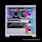 Spirit of Gamer Számítógépház - SPARK Arctic (fehér, ablakos, 9x12cm ventilátor, alsó táp,  ATX, 2xUSB3.0, 1xUSB-C)
