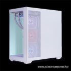 Spirit of Gamer Számítógépház - SPARK Arctic (fehér, ablakos, 9x12cm ventilátor, alsó táp,  ATX, 2xUSB3.0, 1xUSB-C)