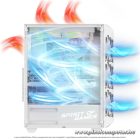 Spirit of Gamer Számítógépház - REBEL NX White (fekete, ablakos, 4x12cm ventilátor, alsó táp,  ATX, 1xUSB3.0, 2xUSB2.0)