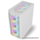 Spirit of Gamer Számítógépház - REBEL NX White (fekete, ablakos, 4x12cm ventilátor, alsó táp,  ATX, 1xUSB3.0, 2xUSB2.0)