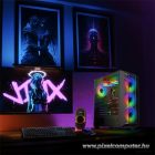 Spirit of Gamer Számítógépház - REBEL NX Black (fekete, ablakos, 4x12cm ventilátor, alsó táp,  ATX, 1xUSB3.0, 2xUSB2.0)