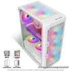 Spirit of Gamer Számítógépház - REBEL XT White (fekete, ablakos, 4x12cm ventilátor, alsó táp,  ATX, 1xUSB3.0, 2xUSB2.0)