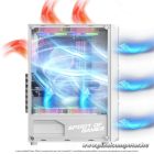 Spirit of Gamer Számítógépház - REBEL XT White (fekete, ablakos, 4x12cm ventilátor, alsó táp,  ATX, 1xUSB3.0, 2xUSB2.0)