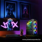 Spirit of Gamer Számítógépház - REBEL XT Black (fekete, ablakos, 4x12cm ventilátor, alsó táp,  ATX, 1xUSB3.0, 2xUSB2.0)