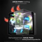 Spirit of Gamer Számítógépház - BANDIT GT (fekete, ablakos, 3x12cm ventilátor, alsó táp,  ATX, 1x USB-C, 3x USB-A)