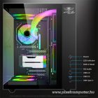 Spirit of Gamer Számítógépház - BANDIT GT (fekete, ablakos, 3x12cm ventilátor, alsó táp,  ATX, 1x USB-C, 3x USB-A)