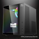 Spirit of Gamer Számítógépház - BANDIT GT (fekete, ablakos, 3x12cm ventilátor, alsó táp,  ATX, 1x USB-C, 3x USB-A)