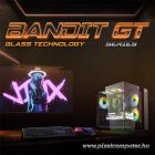 Spirit of Gamer Számítógépház - BANDIT GT (fekete, ablakos, 3x12cm ventilátor, alsó táp,  ATX, 1x USB-C, 3x USB-A)