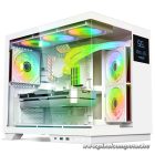 Spirit of Gamer Számítógépház - VIPER CRX White (fekete, ablakos, 6x12cm ventilátor, alsó táp,  ATX, 1x USB-C, 2x USB-A)