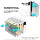 Spirit of Gamer Számítógépház - VIPER CRX White (fekete, ablakos, 6x12cm ventilátor, alsó táp,  ATX, 1x USB-C, 2x USB-A)