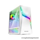 Spirit of Gamer Számítógépház - CLONE 4 White (fekete, ablakos, 2x12cm ventilátor, alsó táp,  ATX, 1xUSB3.0, 2xUSB2.0)