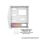 Spirit of Gamer Számítógépház - CLONE 4 White (fekete, ablakos, 2x12cm ventilátor, alsó táp,  ATX, 1xUSB3.0, 2xUSB2.0)