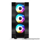 Spirit of Gamer Számítógépház - Rogue VI RGB (fekete, ablakos, 4x12cm ventilátor, alsó táp,  ATX, 1xUSB3.0, 2xUSB2.0)
