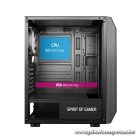 Spirit of Gamer Számítógépház - Rogue VI RGB (fekete, ablakos, 4x12cm ventilátor, alsó táp,  ATX, 1xUSB3.0, 2xUSB2.0)