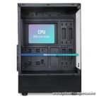 Spirit of Gamer Számítógépház - SPECTRA Black (fekete, ablakos, 3x12cm ventilátor, alsó táp,  ATX, 1xUSB3.0, 2xUSB2.0)