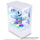 Spirit of Gamer Számítógépház - SPECTRA Arctic (fehér, ablakos, 3x12cm ventilátor, alsó táp,  ATX, 1xUSB3.0, 2xUSB2.0)