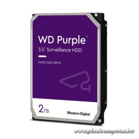   Western Digital Belső HDD 3.5" 2TB - WD23PURZ (5400rpm, 256MB puffer, SATA3 - Purple (biztonságtechnikai rögzítőkbe is))