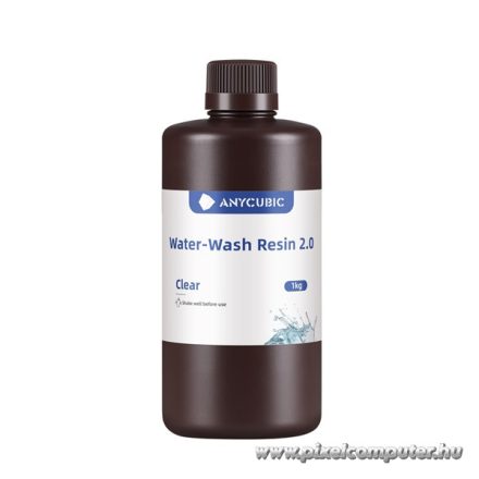 ANYCUBIC 3D Gyanta - Water Washable Resin Clear SSX2CL-102A (Átlátszó, 1kg)