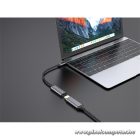 Conceptronic Kábel - ABBY09G (USB-C to HDMI, 4K/60Hz, szürke)