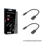 Conceptronic Kábel - ABBY11B (USB-C to USB-A, fekete) 2db/csomag