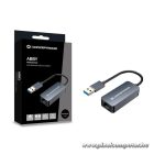 Conceptronic Kábel - ABBY12G (USB-A to RJ-45, 2,5 Gbit, szürke)