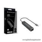 Conceptronic Kábel - ABBY14B (USB-C to RJ-45, 2xUSB-A+2xUSB-C, 2,5 Gbit, szürke)