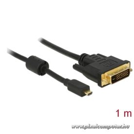   Delock Kábel - 83585 (micro HDMI -> DVI-D (24+1), apa-apa, 1m)