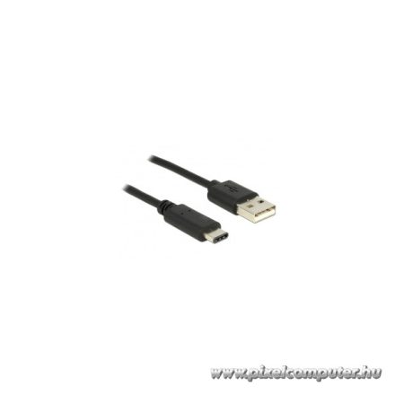Delock Kábel - 83600 (USB Type-C -> USB-A 2.0, Max.: 480 Mb/s, fekete, 1m)