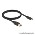 Delock Kábel - 83870 (USB Type-C -> USB-A 3.1 Gen2, Max.: 10 Gb/s, fekete, 1m)