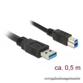 Delock Kábel - 85065 (USB3.0, A-B kábel, apa/apa, 0,5m)