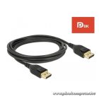 Delock Kábel - 85660 (Displayport > Displayport, apa/apa, 8K@60Hz, 8K tanúsítvánnyal, 2m)