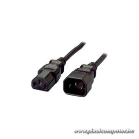   Equip Tápkábel - 112100 (PC tápkábel hosszabbító, IEC 320, fekete, 1,8m)