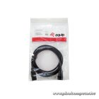 Equip Tápkábel - 112101 (PC tápkábel hosszabbító, IEC 320, fekete, 3m)