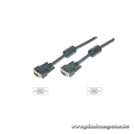   Equip Kábel - 118817 (VGA kábel, HD15, ferrit gyűrűvel, duplán árnyékolt, apa/apa, 1,8m)