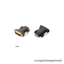   Equip Átalakító - 118908 (HDMI-DVI(24+1), anya/apa, fekete)