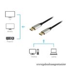 Equip Kábel - 119265 (Premium, DisplayPort1.4 kábel, 8K/60Hz, apa/apa, fekete, 5m)
