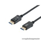 Equip Kábel - 119271 (DisplayPort2.1 kábel, 4K/144Hz, apa/apa, fekete, 1m)