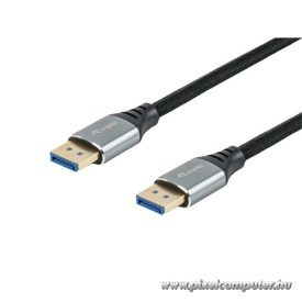   Equip Kábel - 119281 (Premium, DisplayPort2.1 kábel, 4K/240Hz, apa/apa, fekete, 1m)