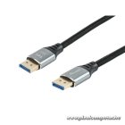 Equip Kábel - 119281 (Premium, DisplayPort2.1 kábel, 4K/240Hz, apa/apa, fekete, 1m)