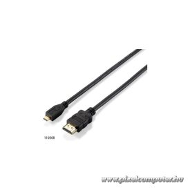   Equip Kábel - 119308 (HDMI1.4 - MicroHDMI kábel, apa/apa, 2m)
