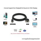 Equip Kábel - 119338 (DisplayPort to VGA, apa/apa, 2m)