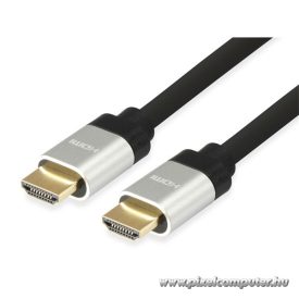   Equip Kábel - 119340 (HDMI2.0 kábel, apa/apa, 4K/60Hz, ARC, aranyozott, 5m)