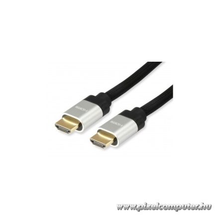 Equip Kábel - 119383 (HDMI2.1 kábel, apa/apa, 8K/60Hz, eARC, VRR, QMS, QFT, ALLM, DSC, aranyozott, 5m)