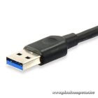 Equip Átalakító Kábel - 128343 (USB-C 3.2 Gen1 to USB-A, apa/apa, fekete, 0,25m)